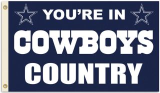 Dallas Cowboys Huge 3' x 5' NFL Licensed Country Flag