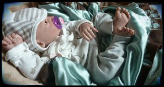 Reborn Baby Girl Nina Sculpt Gudrun Legler Art Doll So Sweet Lil' Beans