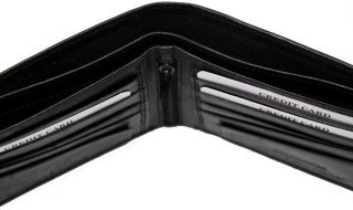 Men's Genuine Leather Bifold Billfold Zipper Wallet with Removable I D Holder