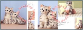 Japanese Craft Pattern Book Wool Felt Kitty Cat in The House