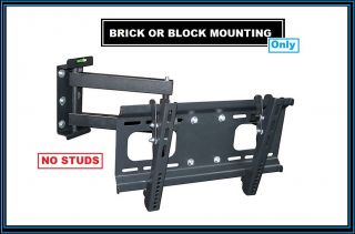 Brick Block Full Motion Corner Wall Mount Bracket Fits for 23 32" LED LCD HD TV