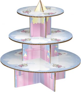 3 Tier Cake Stand Fairy Castle Cupcake Muffin for Birthday Party Anniversary