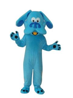 Blue Dog Puppy Cartoon Mascot Costume Suit Adult Size