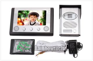 New Model 7 inch Color Video Door Phone Intercom System with 2 Monitors
