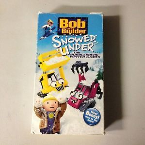 Bob The Builder VHS Snowed Under The Bobblesberg Winter Games Meet Benny Used