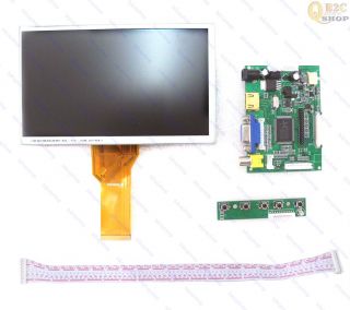 HDMI VGA 2AV Reversing Driver Board 7" AT070TN92 800x480 50 Pin LCD Display