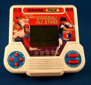 1990s Baseball All Stars Tiger Electronic Handheld Video LCD Game Arcade Vintage