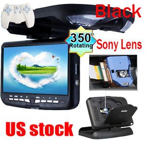 Ouku 9" LCD Car Roof Mount DVD Player with 32 Bit Games Handle Sony Lens Black