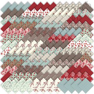 Moda Winter's Winters Lane 4 Christmas Charm Packs 168 5" Cotton Quilt Squares