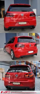 Smoked Red LED R Style Tail Lights Volkswagen VW Golf VI 6 09 12 Taillight SN