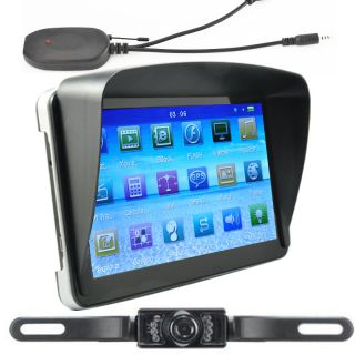7 inch Car GPS Navigation Bluetooth AV in SAT Nav Rear View Camera 4GB New Map