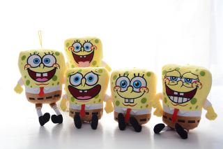 Adorable Exaggerate Expression Sponge Bob Plush Stuff Animal Kid's Toy Doll 7"
