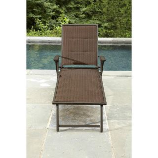 Chaise Lounge Chair Outdoor Patio Folding Padded Sling Lounger Steel Chairs New
