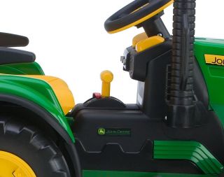 New Peg Perego John Deere Tractor Trailer Battery RideOn Kid Drive Farm Toy Kids