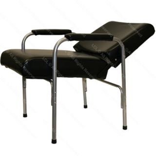 Black Cushion Arm Shampoo Chair Auto Reclining Barber Beauty Spa Salon Equipment