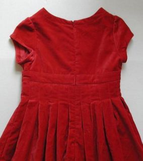 Gymboree Holiday Pictures Red Velveteen Dress 10