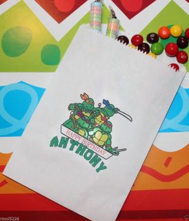Mutant Ninja Turtle Personalized Candy Bags Favor Bags Candy Buffet Party Bag