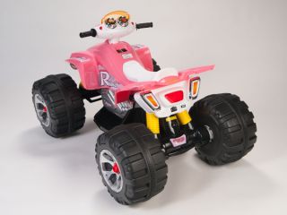 Girls Extreme Kids 12V Power Ride on ATV Quad Monster Wheels 4 Wheeler Pink