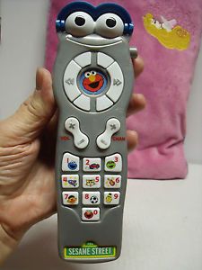 Sesame Street Elmo Toy TV Remote Control Silly Sounds Kids Phone