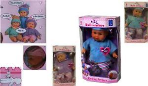 Doll Amber Girls Kids Baby Toys Talking Laughing Crying Papa Mama New Gift 30cm