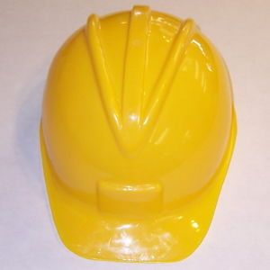 Child Adult Construction Hat Helmet Hard Yellow Party