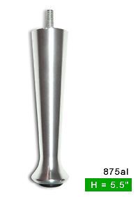 Set Metal Feet Metal Legs for Furniture Sofa Cabinet 5 5" Solid Aluminum Leg 4pc