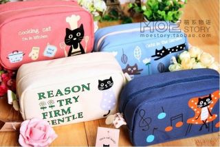 1pc Hot Selling Lovely Pencil Pen Case Cosmetic Make Up Bag Gift Multi Function