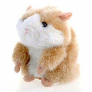 Hot Cute Pet Speak Talking Record Electronic Hamster Plush Kids Toy Gift