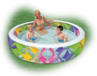 Intex Swim Center Pinwheel Inflatable Kids Swimming Pool 56494EP