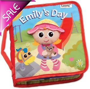 1× Infant Baby Kid Child Lamaze Cloth Book Emily's Day Crinkle Peek A Boo Toys