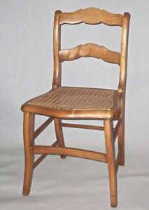 Charming Old Childs Chair with Hand Caned Seat Victorian Country Shabby But Chic