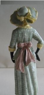 Doll House Mini Mint Green Suit Dress Form Stand Polyresin Sewing Maniquin