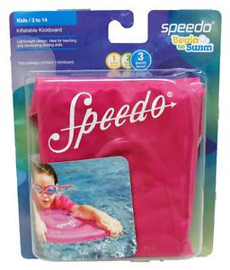 Speedo Pink Kids Inflatable Kickboard Pool Toy New