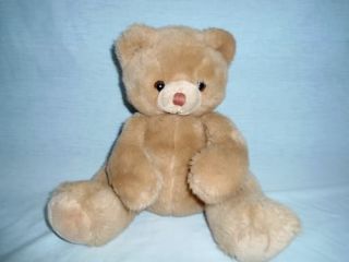 RARE Vtg Russ Berrie 10" Plush Tan Light Brown Teddy Bear Bubby Stuffed 7668