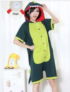 Adult Cotton Short Sleeve Unisex Anime KIGURUMI Pajamas Cosplay Costume Dress