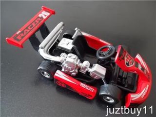 1 18 Speed King Racer Go Kart Cart Red Diecast Model Toy Car Gift Kids New