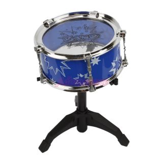 New 11 Pcs Kids Drum Set Children Toy Music Band Blue