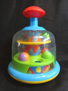 Fun Time Spinning Popping Pals Baby Toy Developmental Push Top Toddler Play