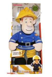 Fireman Sam Talking Plush 12" Doll Figure Toy Brand New