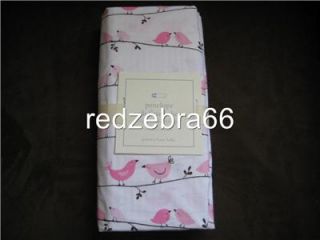 Pottery Barn Kids Girl Pink Chocolate Brown Penelope Nursery Crib Fitted Sheet