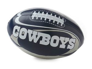 NFL Dallas Cowboys Vinyl Soft Squeeze Football Toy Plush Softee Kid Ball 8" Toss