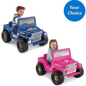 12 Volt Barbie Power Wheels Jeep Rubicon 2014 Kids Battery Powered Ride On Toys