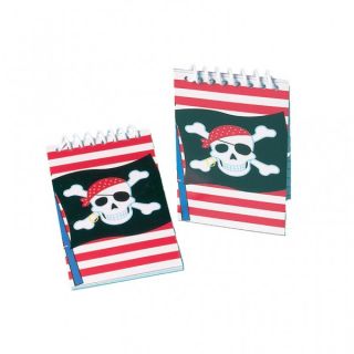 Pirate Party Childrens Kids Birthday Loot Goody Bag Filler Mini Notebook X12