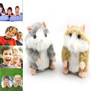 Cute Mimicry Pet Plush Talking Hamster Record Electronic Mouse Toy for Kids Gift