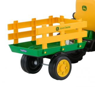 New Peg Perego John Deere Tractor Trailer Battery RideOn Kid Drive Farm Toy Kids