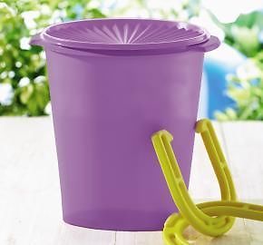 New Tupperware Servalier 2 5 Gallon Purple Canister Kids Storage Container Toys