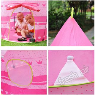 Folding Outdoor Indoor Kids Children Girls Play Tent House Princess Castle Toys