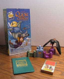 Wendy's Kids Meal Toys from Quest for Camelot Movie Go Fish Passport Viewer