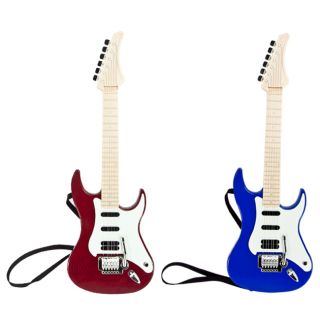 2 New Electric Hot Rock Guitars Toy Musical Instrument Kids Children Red Blue