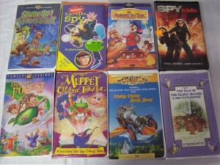 Huge Lot 100 Clamshell VHS Kid Movies Toy Story Shrek Lion King on ...